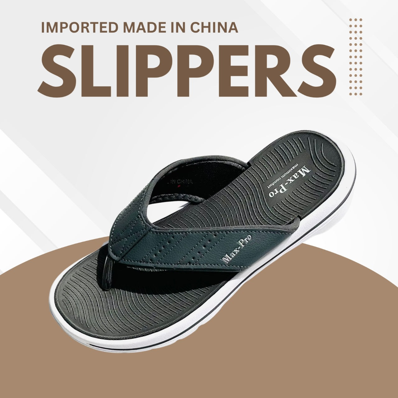 Men’s Thumb Lightweight Slippers - Design 1